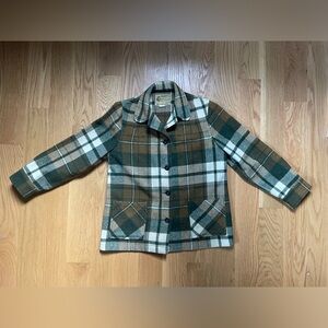 Vintage Plaid Wool Chore Coat